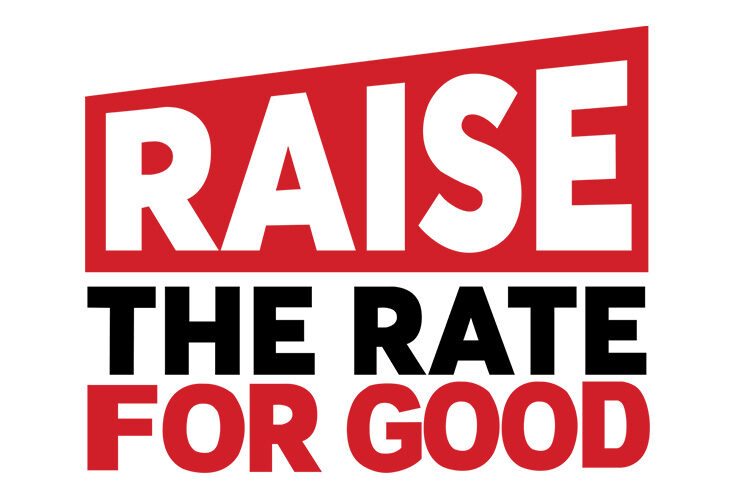 raise-the-rate-logo Raise the rate for good campaign logo
