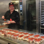 Meals Program Chef Robyn preparing takewaway meals during the pandemic