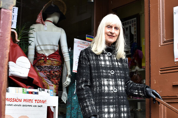 Photo of op shop volunteer Jeanne