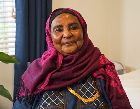 Client of Sacred Heart Mission's Women's Services
