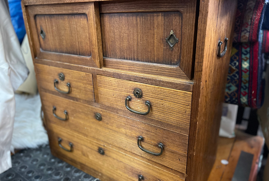 An oriental antique cabinet