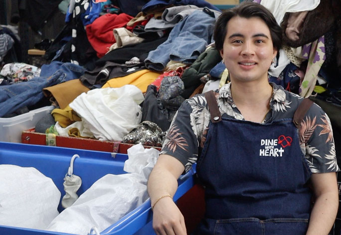 Char Hunter, volunteer at Northcote op shop
