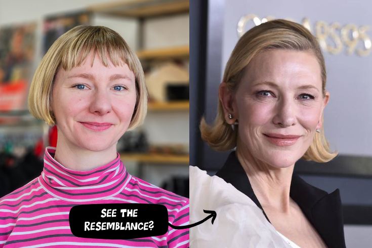 comparison of young woman jessie and Cate Blanchett 