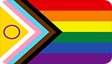 Progressive pride flag icon
