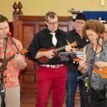 a ukelele group perform