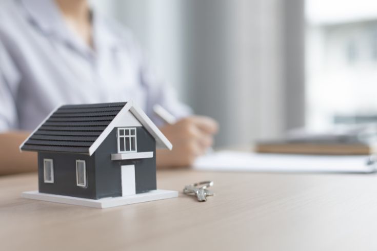 HouseonDesk Mini house sits on a desk