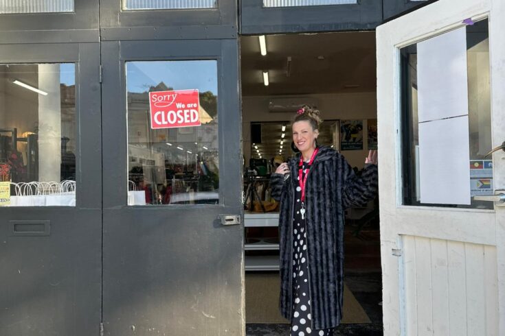 Penni standing in the doorway at North Fitzroy