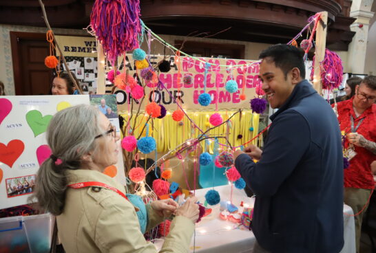 Aged care stall - Sacred Heart Day - Sacred Heart Mission 160926
