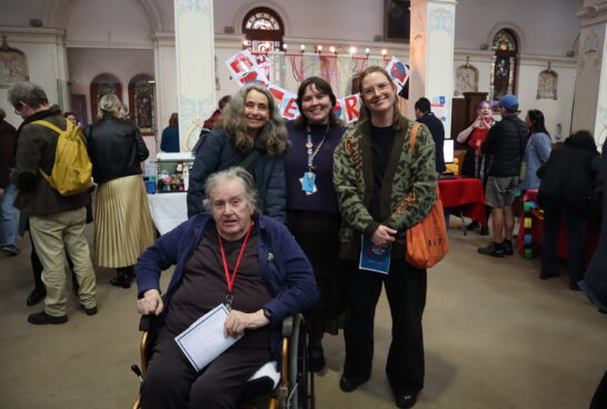 Jane, Geoffrey from EAGLE, Jess from the Women's House